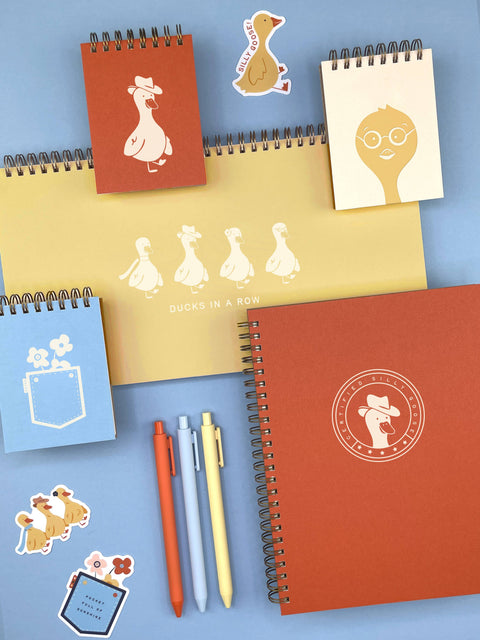 Ruff House Print Shop - Howdy Duck Mini Jotter Notebook