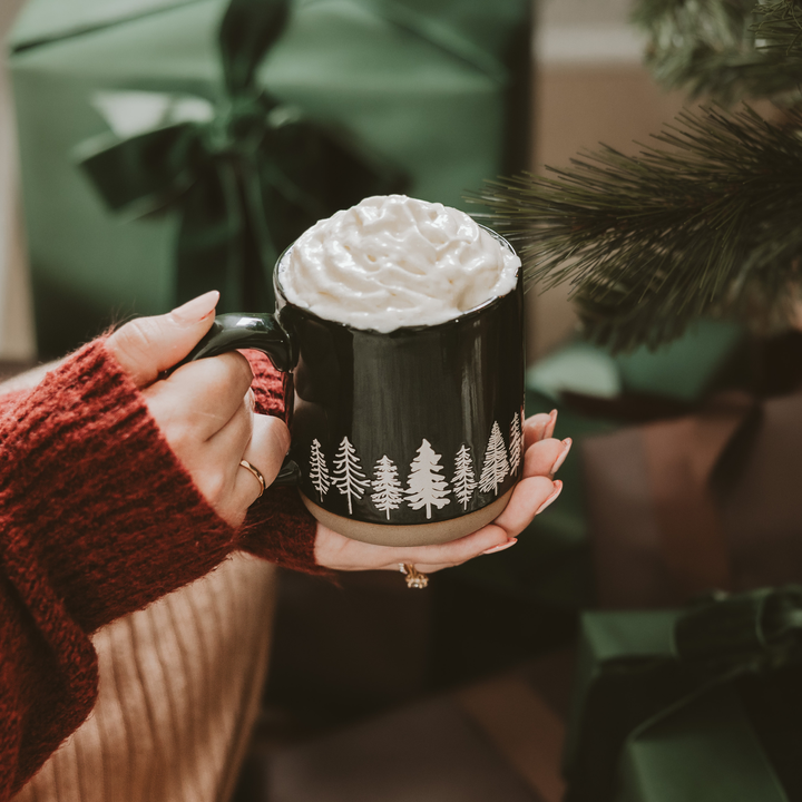 *NEW* Pine Trees Stoneware Coffee Mug - Main Street Roasters