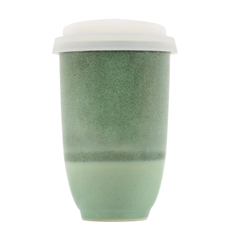 Nova Ceramics Travel Mugs - Emerald 12oz Ceramic Travel Mug – Reusable & Stylish - Main Street Roasters®