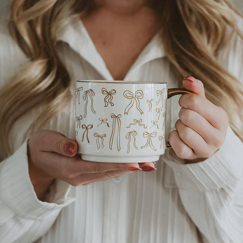 Gold Bows Coffee Mug - Main Street Roasters®