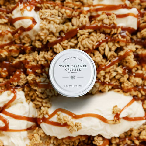 Antique Candle Co.® - Warm Caramel Crumble - Soy Wax Mason Jar Candle