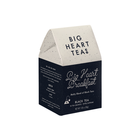 Big Heart Tea Co. - Big Heart Breakfast Blend 10 ct Tea Bags - Main Street Roasters®