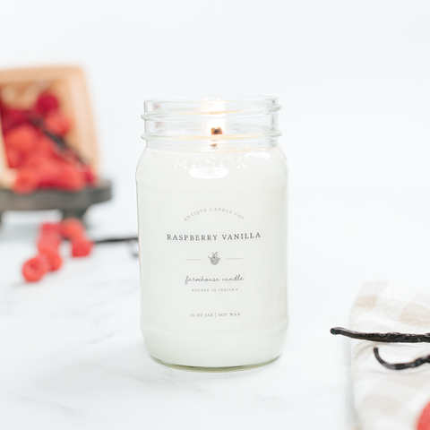 Antique Candle Co.® - Raspberry Vanilla 16 oz candle - Main Street Roasters®