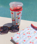Pippi Post - Cherry Striped Drink Sleeve - Main Street Roasters®