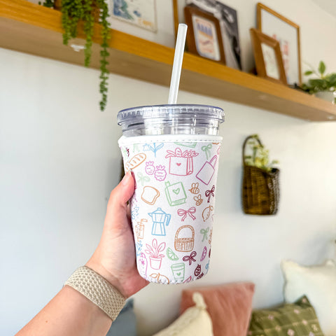 Oak Shore Collective - Favorite Things Doodles Coffee Sleeve - Main Street Roasters®