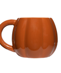 Pumpkin mug on a white background