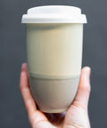 Nova Ceramics Travel Mugs - Mist Ceramic Mug – 12oz Reusable Travel Coffee Cup - Main Street Roasters®