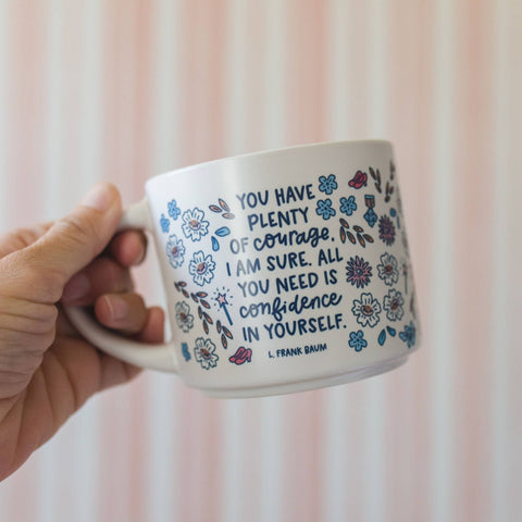 Pippi Post - Plenty of Courage Wizard of Oz Ceramic Mug - Main Street Roasters®