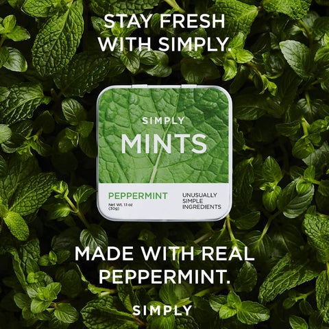 Simply Gum - Simply Mints - Peppermint | Pack of Six - Main Street Roasters®