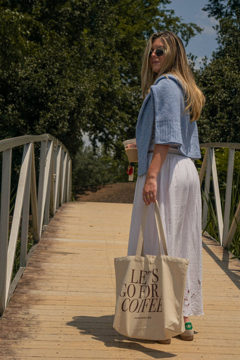 Freshwater Curated Goods - Let's Go For A Coffee Tote