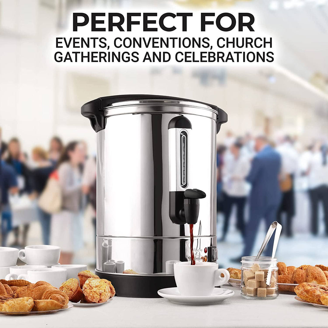 50 Cup Commercial Coffee Urn | Zulay Kitchen - Main Street Roasters