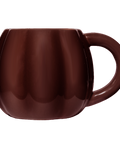 Brown mug on a white background