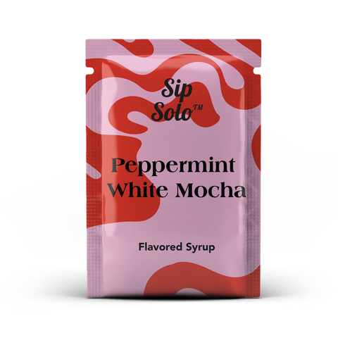 Sip Solo - Peppermint White Mocha Single-Serve Flavored Syrup - Main Street Roasters®