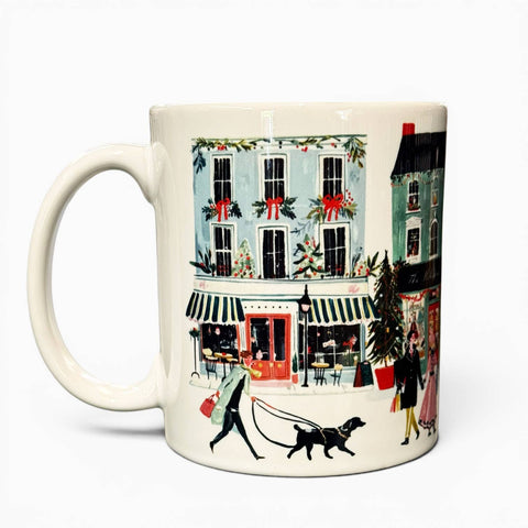 Fly Paper Products - Festive Holiday Town 11oz Ceramic Mug