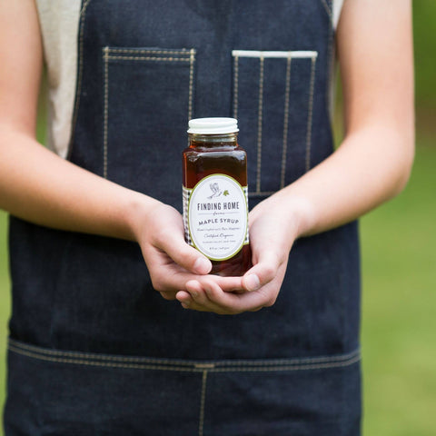 Finding Home Farms - 100% Pure Organic Maple Syrup - 8 oz Farmhouse Bottle - Main Street Roasters®