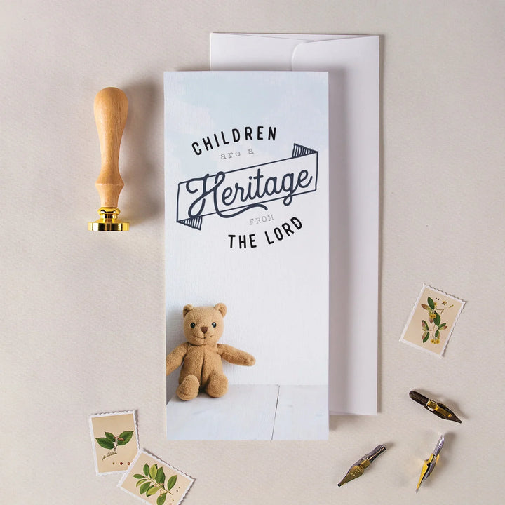 Abiart Baby Cards - Children Are A Heritage - Main Street Roasters