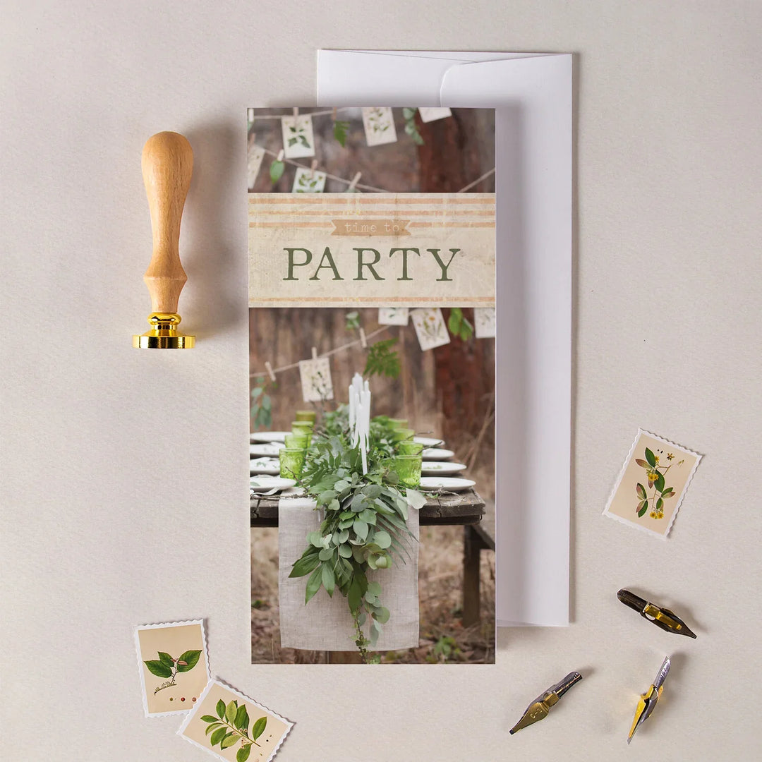 Abiart Birthday Cards - Time To Party - Main Street Roasters