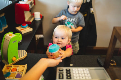 Kids Playing in Alli Cat's Cafe - Main Street Roasters