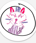 Alli's Angry Cat Sticker - Main Street Roasters