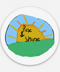 Alli's Rise and Shine Sticker - Main Street Roasters