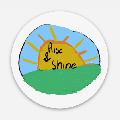 Alli's Rise and Shine Sticker - Main Street Roasters