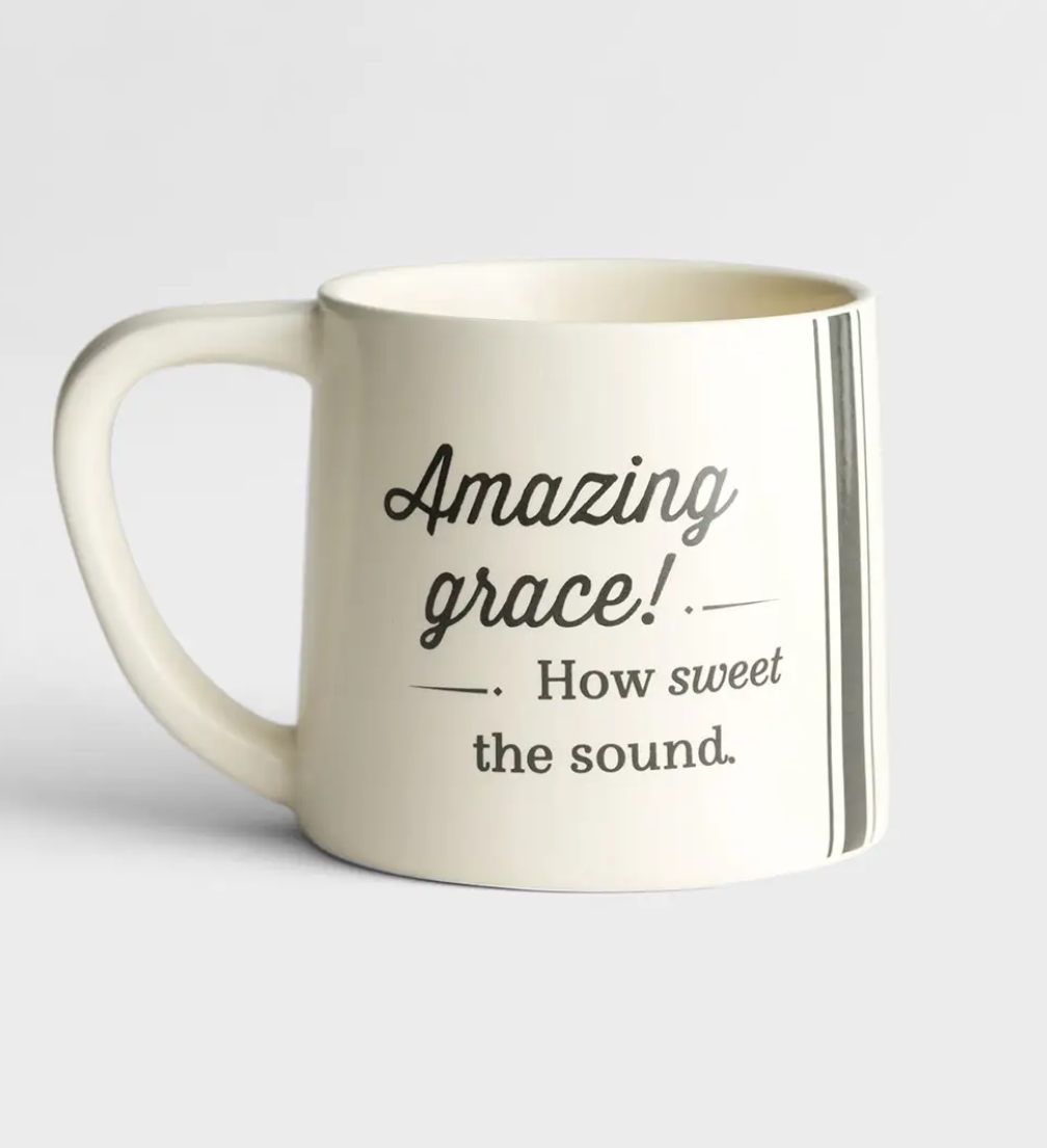 Amazing Grace Ceramic Mug - Back -  Main Street Roasters