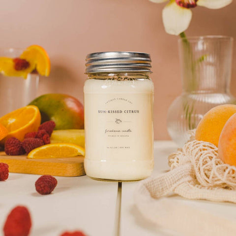 Antique Candle Co.® - Sun-Kissed Citrus - Soy Wax Mason Jar Candle