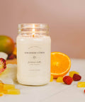 Antique Candle Co.® - Sun-Kissed Citrus - Soy Wax Mason Jar Candle - Lit