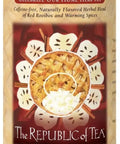The Republic of Tea Apple Pie Chai caffeine-free herbal tea in cylindrical tin