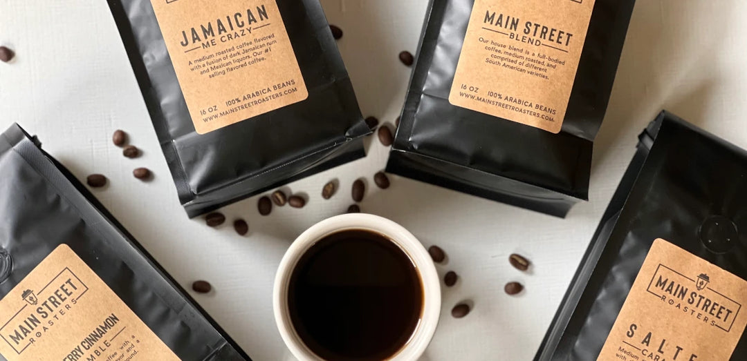 Bags of Roasted Coffee Beans - Main Street Roasters