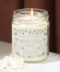 Best Mom Ever Soy Candle by Sweet Water Decor - 9 oz - Burning