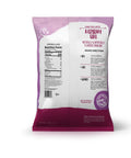 Raspberry Chai drink mix package with nutrition label on a white background