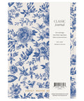 Blue Delft Notes Journal - Back Cover