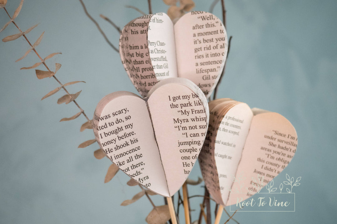 Book Heart Stems