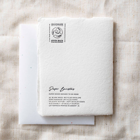 Cheers to a new chapter | Book Graduation Greeting Card Back - Paper Baristas