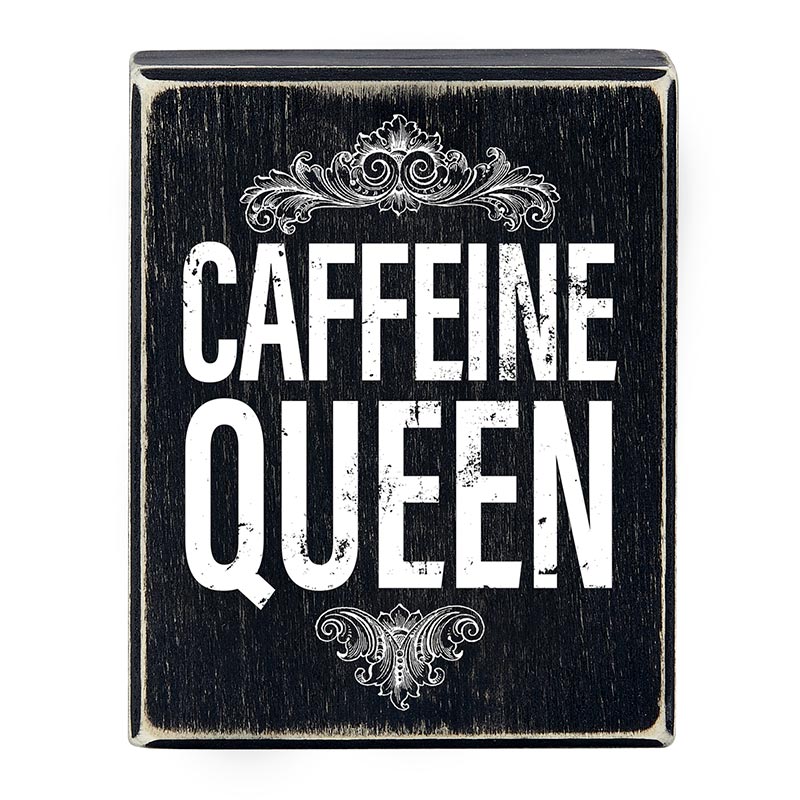 Coffee Canvas Signs - Caffeine Queen - Main Street Roasters