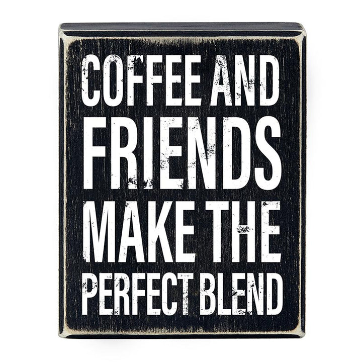 Coffee Canvas Signs - Coffee And Friends Make The Perfect Blend - Main Street Roasters