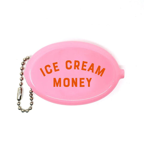 Coin Pouch - Ice Cream Money - Pink - Main Street Roasters