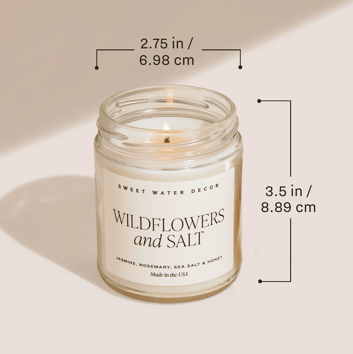 Congrats! 9 oz Soy Candle - Dimensions | Sweet Water Decor - Main Street Roasters