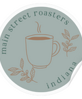 Copper Mug Matte Circle Sticker Sage - Main Street Roasters