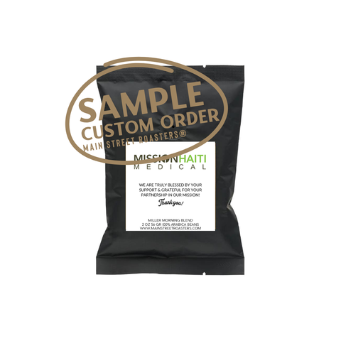 Custom Business Coffee Packet 2 ounce | 50 ct. - Main Street Roasters®