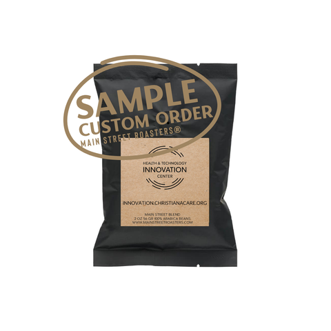 Custom Business Coffee Packet 2 ounce | 50 ct. - Main Street Roasters®