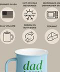 Dad Life 11 oz Campfire Coffee Mug Features