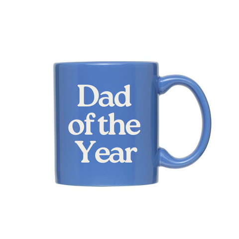 Dad of the Year Ceramic Mug - Blue - Front