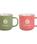 Daisy Camp Mug | Embossed