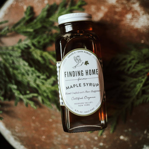 Finding Home Farms - 100% Pure Organic Maple Syrup - 8 oz Farmhouse Bottle - Main Street Roasters®
