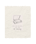 For the record You are Uh-mazing Greeting Card Front - Paper Baristas