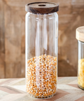 Glass Jars with Acacia Wood Lids - Main Street Roasters