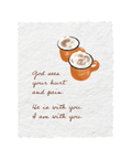 God sees your hurt + pain Greeting Card Front - Paper Baristas