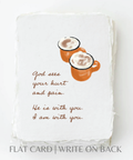 God sees your hurt + pain Greeting Card Front - Paper Baristas